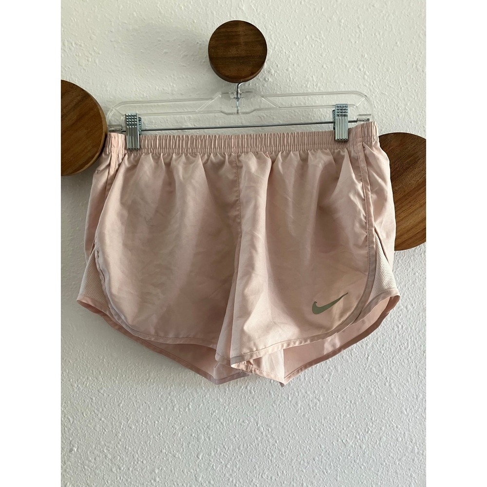 Nike Women's Size Small Dri Fit Shorts with‎ Lining Drawstring Light Dusty Pink